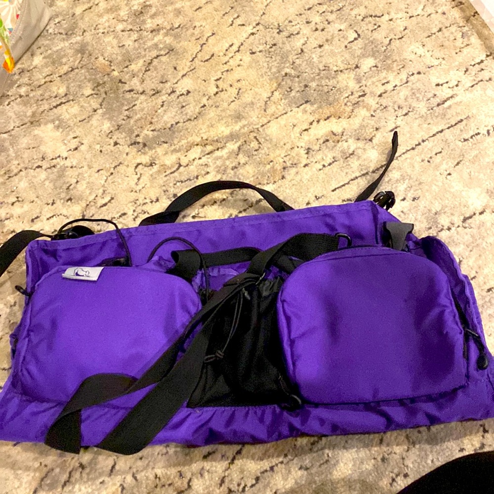 Purple yoga bag